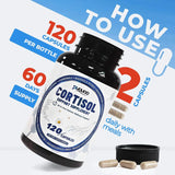 Cortisol Supplements for Women Capsules, Herbal Supplement with Ashwagandha | 120 Capsules