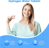 Molecular Hydrogen Water Tablets with Magnesium – 12 PPM H₂ Tablets for Drinking Water – Antioxidant Rich,Supports Energy & Wellness – 120 Count（2 Bottles）