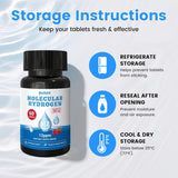 Molecular Hydrogen Water Tablets with Magnesium – 12 PPM H₂ Tablets for Drinking Water – Antioxidant Rich,Supports Energy & Wellness – 120 Count（2 Bottles）